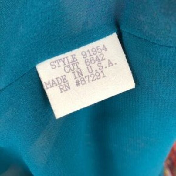 Johnny Was Boho Paisley 100% Silk Dress - Picture 6 of 7